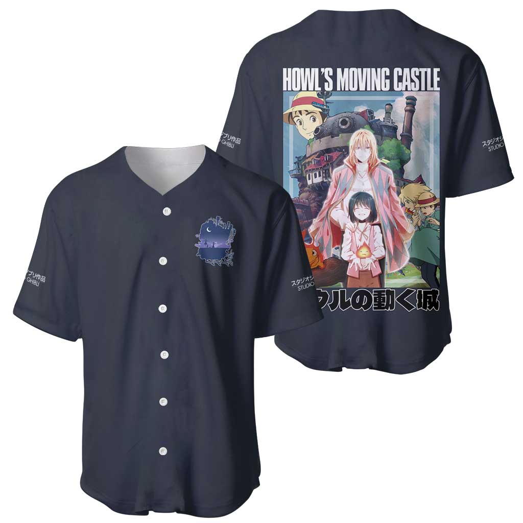 Howl’s Moving Castle Studio Ghibli Baseball Jersey Anime Style