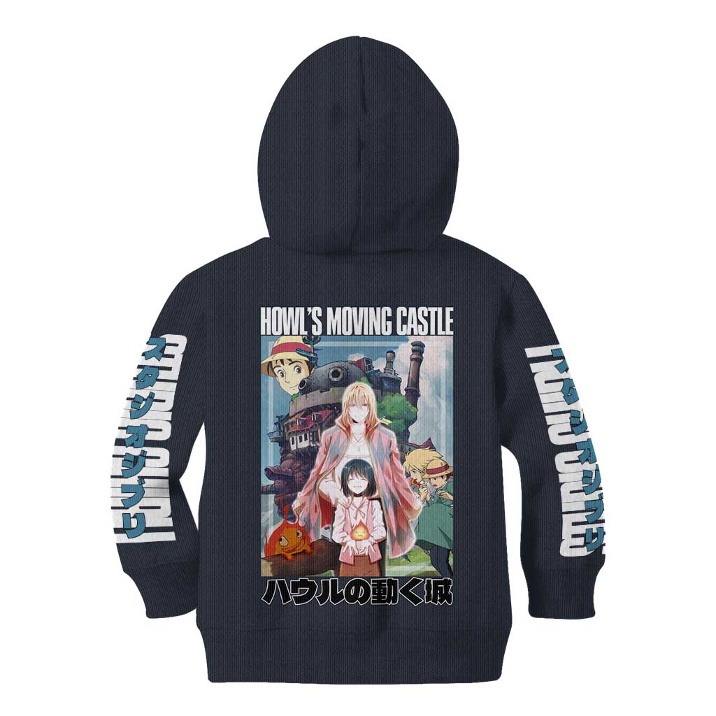Howl’s Moving Castle Studio Ghibli Kid Hoodie Anime Style