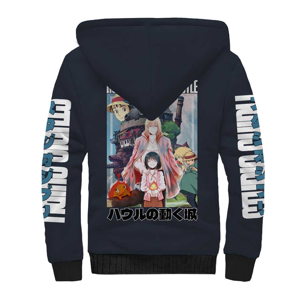 Howl’s Moving Castle Studio Ghibli Sherpa Hoodie Anime Style
