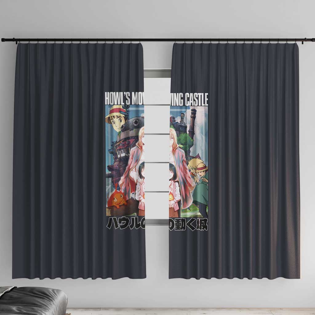 Howl’s Moving Castle Studio Ghibli Window Curtain Anime Style