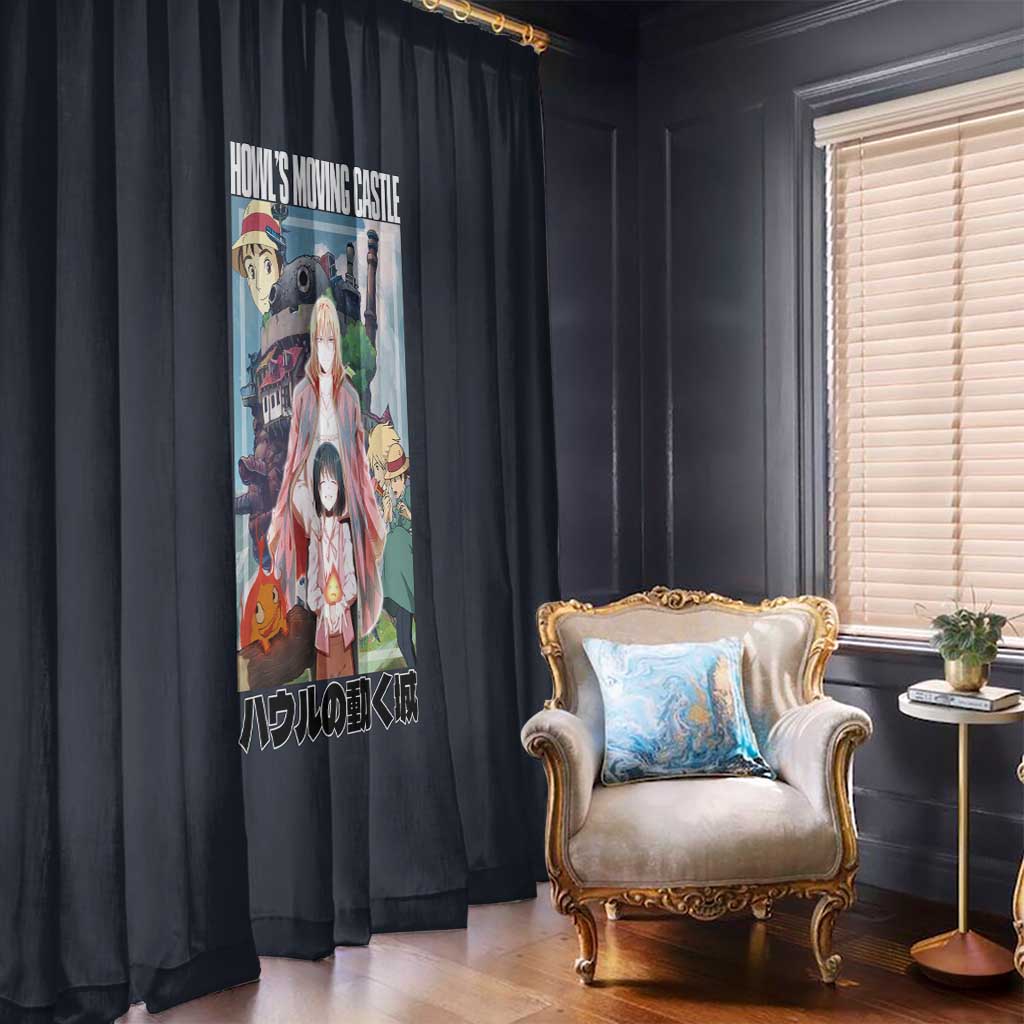 Howl’s Moving Castle Studio Ghibli Window Curtain Anime Style
