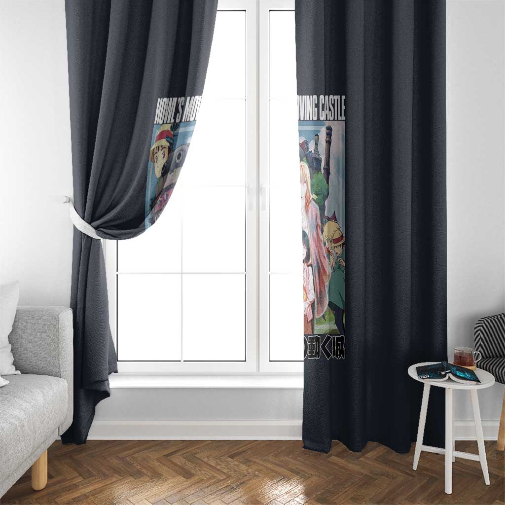 Howl’s Moving Castle Studio Ghibli Window Curtain Anime Style