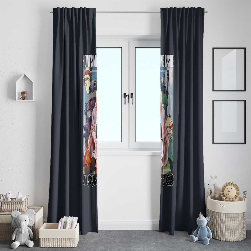 Howl’s Moving Castle Studio Ghibli Window Curtain Anime Style
