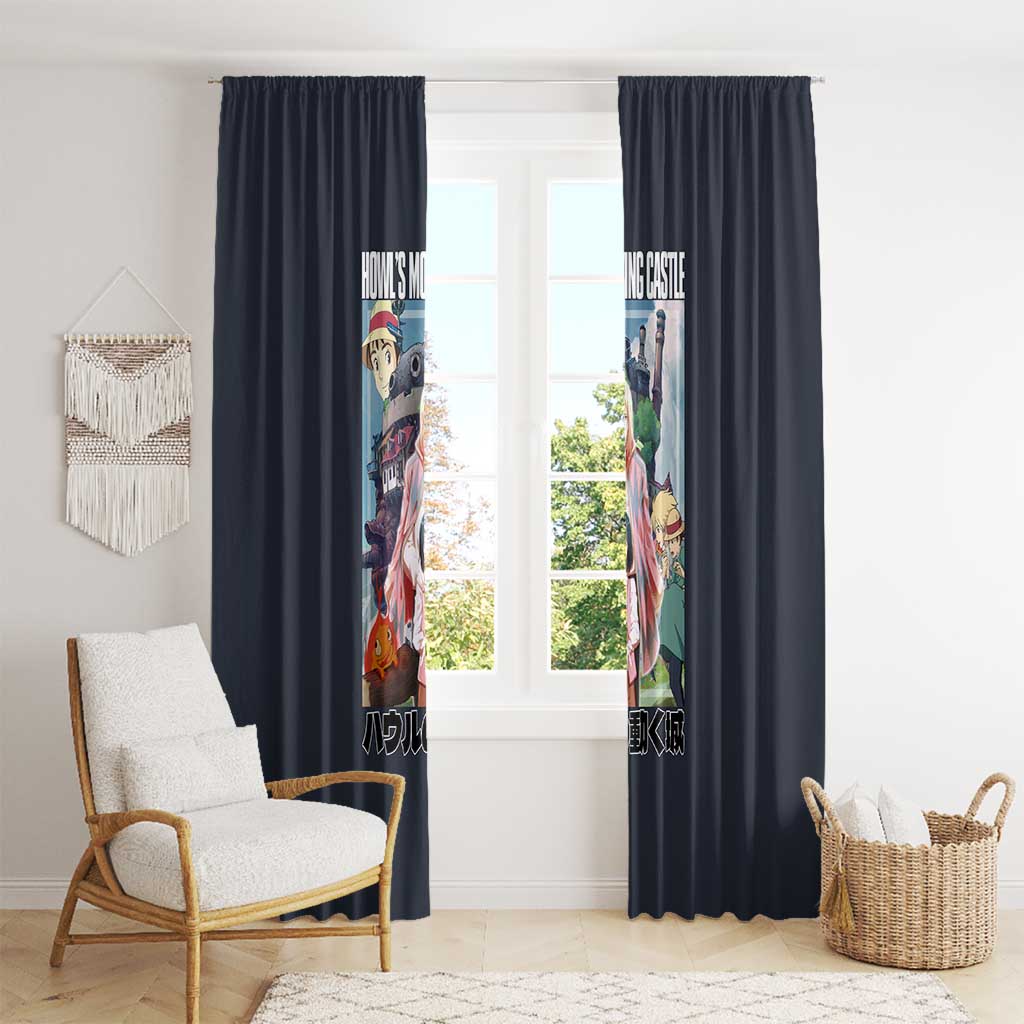 Howl’s Moving Castle Studio Ghibli Window Curtain Anime Style