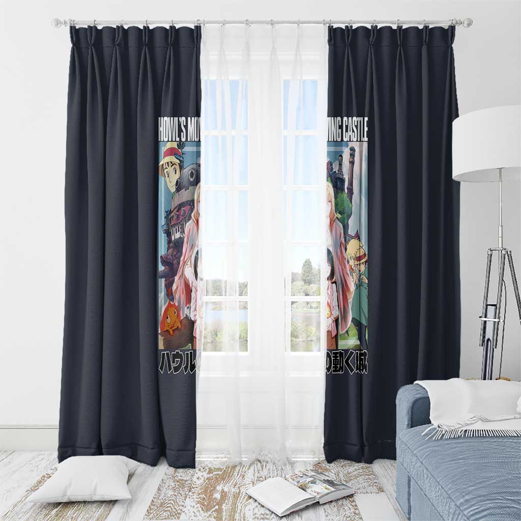 Howl’s Moving Castle Studio Ghibli Window Curtain Anime Style
