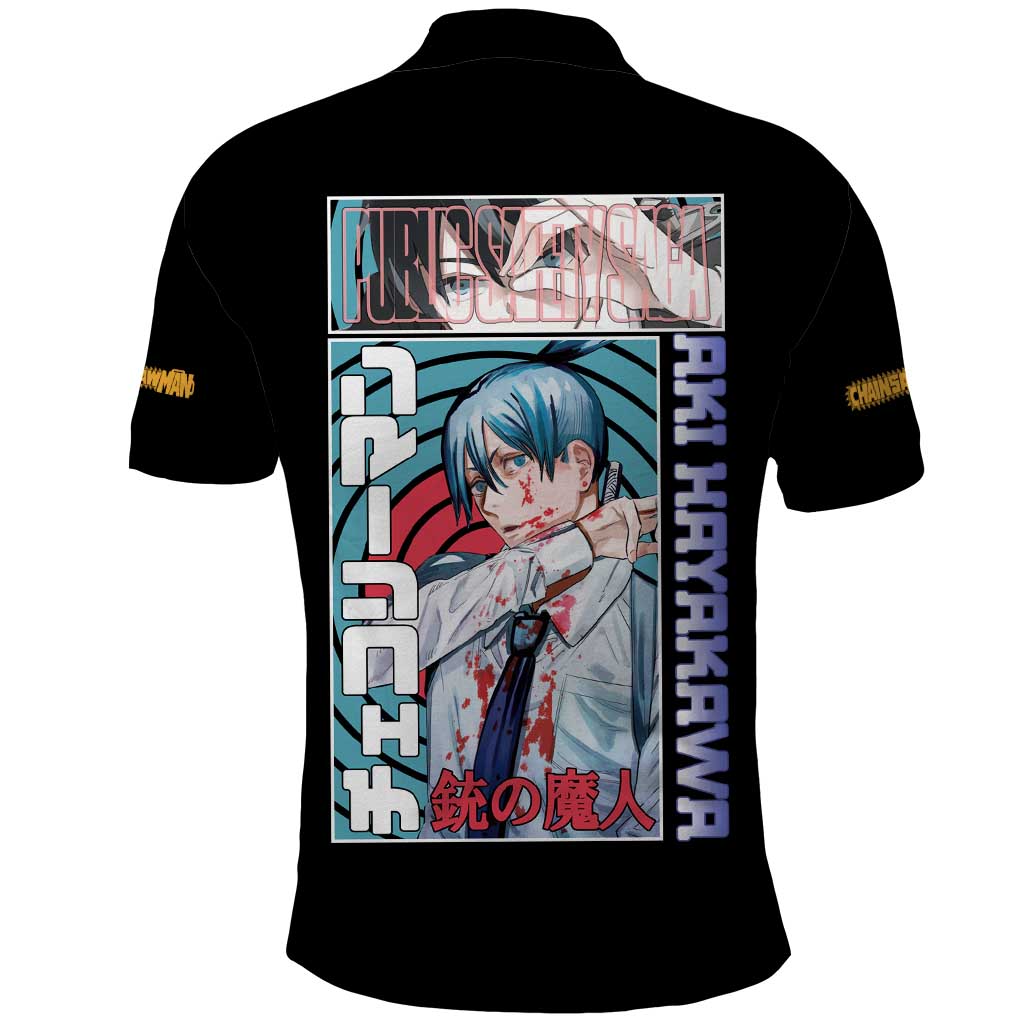 Aki Hayakawa -  Chainsaw Man Polo Shirt Japan Anime Style TS04
