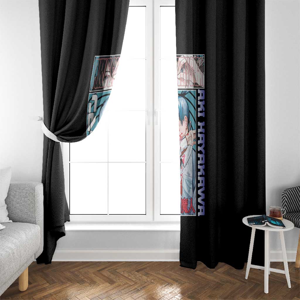 Aki Hayakawa -  Chainsaw Man Window Curtain Japan Anime Style TS04
