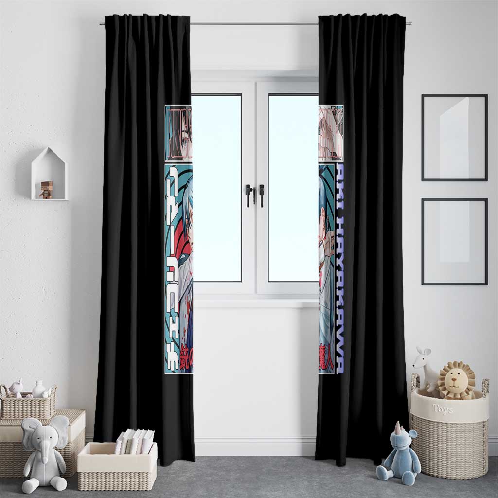 Aki Hayakawa -  Chainsaw Man Window Curtain Japan Anime Style TS04