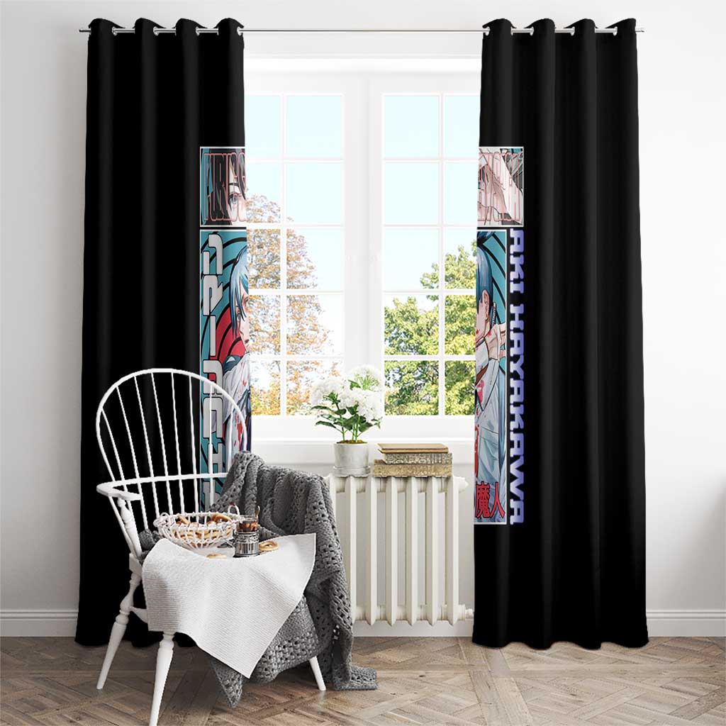 Aki Hayakawa -  Chainsaw Man Window Curtain Japan Anime Style TS04