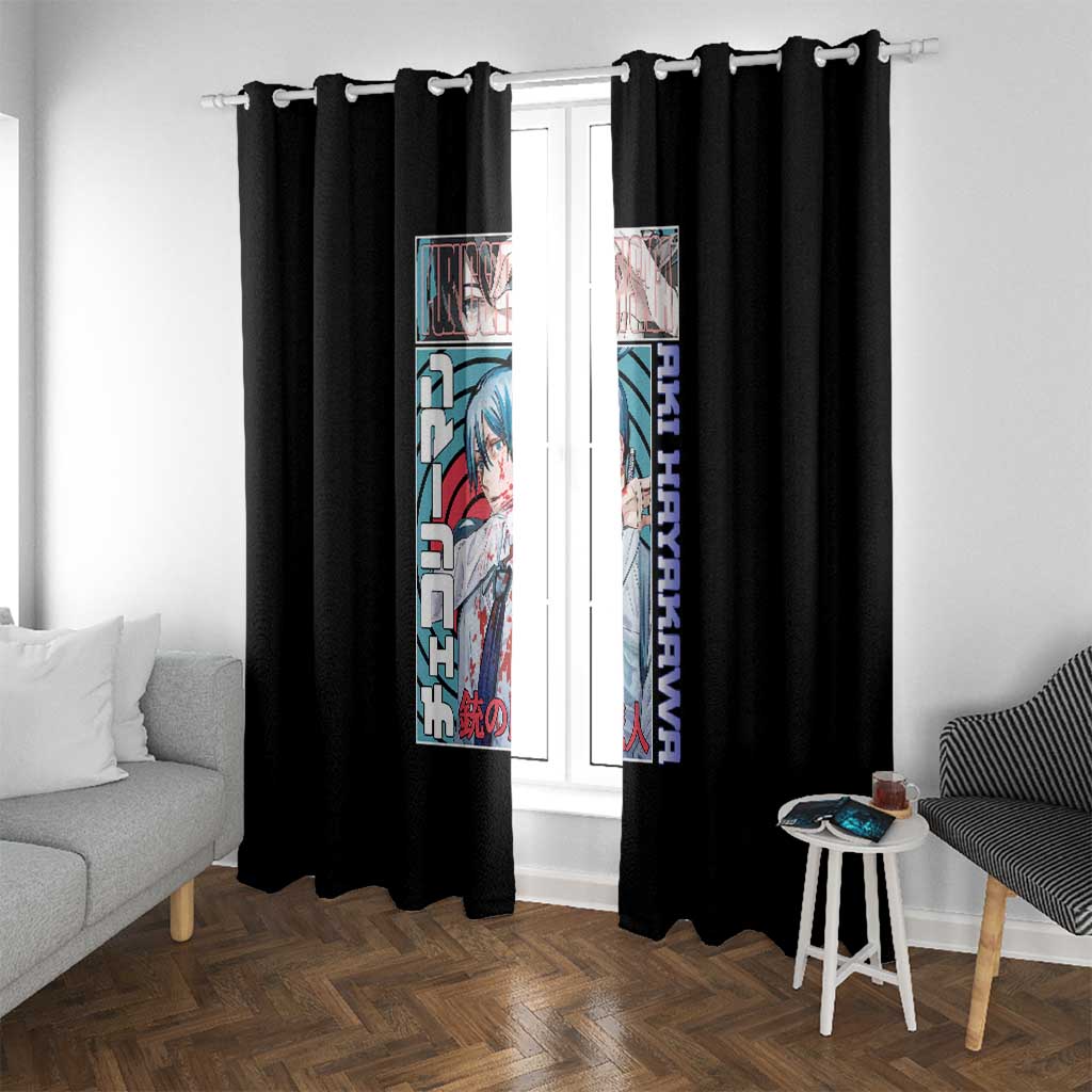 Aki Hayakawa -  Chainsaw Man Window Curtain Japan Anime Style TS04