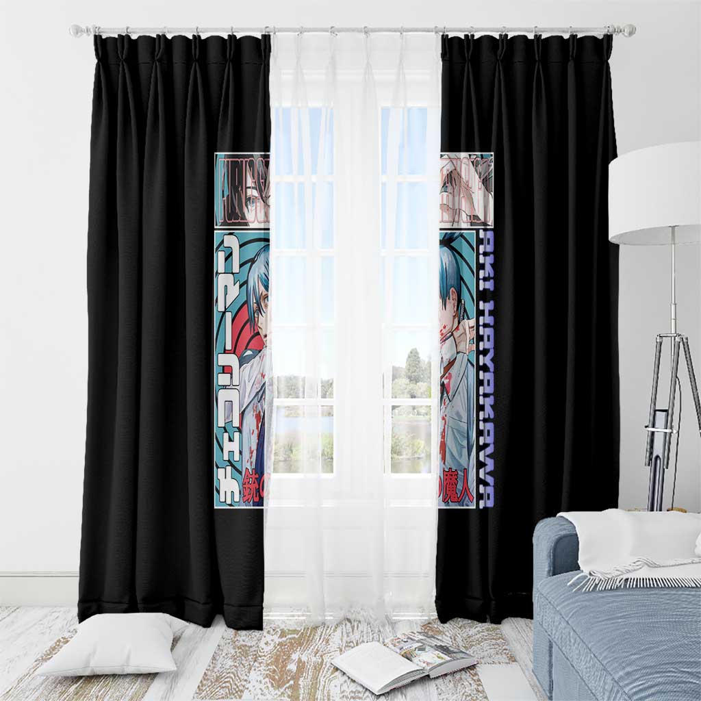 Aki Hayakawa -  Chainsaw Man Window Curtain Japan Anime Style TS04