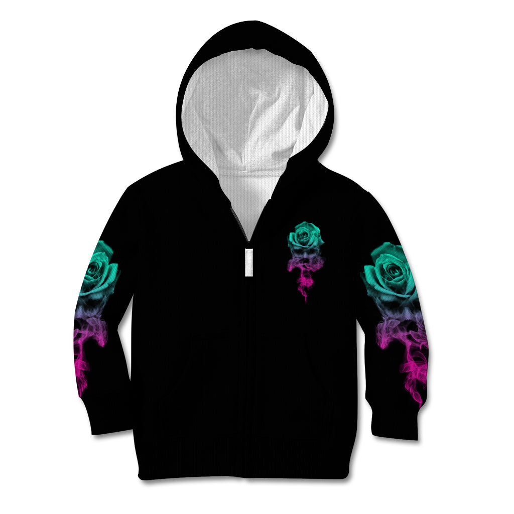 i-can-buy-myself-flowers-smoke-rose-skull-kid-hoodie