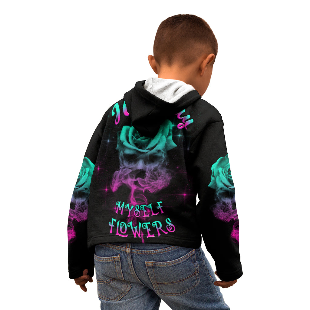i-can-buy-myself-flowers-smoke-rose-skull-kid-hoodie