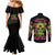 warning-this-tattooed-girl-flower-sugar-skull-couples-matching-mermaid-dress-and-long-sleeve-button-shirt