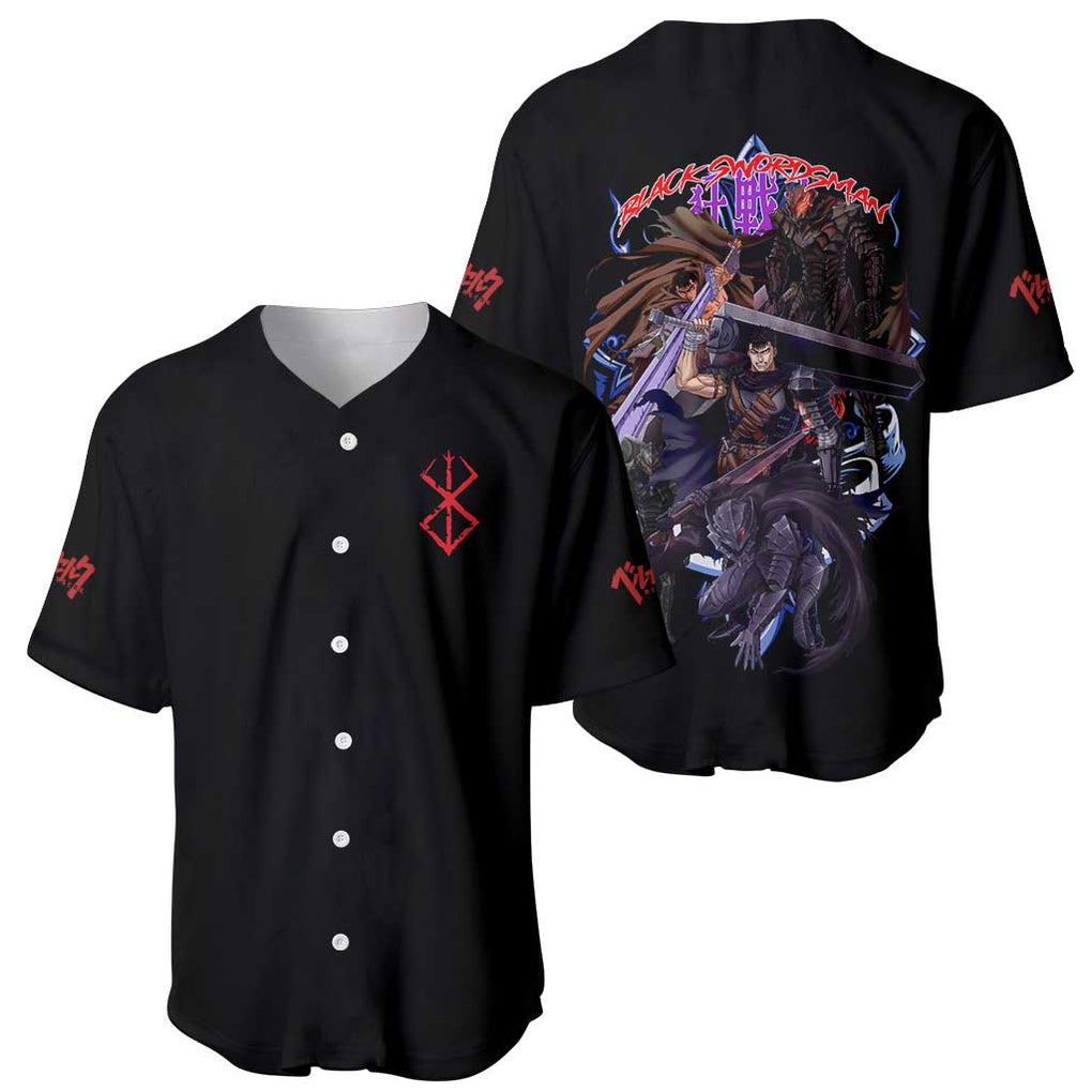 Guts V4 Berserk Baseball Jersey Anime Style
