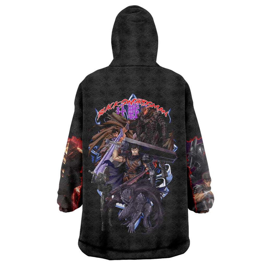 Guts V4 Berserk Wearable Blanket Hoodie Anime Style