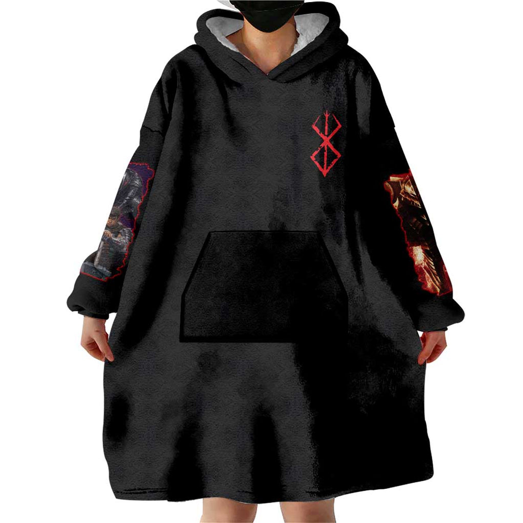 Guts V4 Berserk Wearable Blanket Hoodie Anime Style