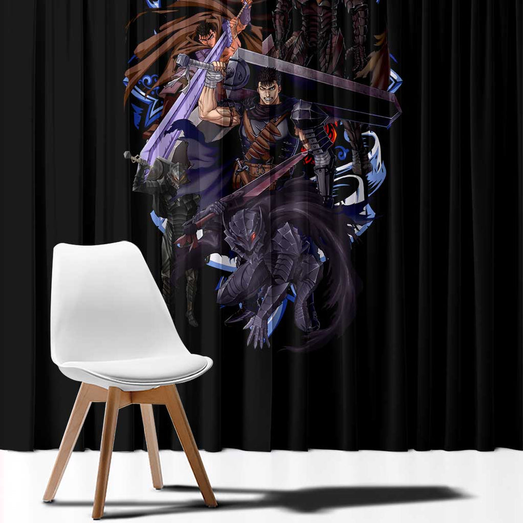 Guts V4 Berserk Window Curtain Anime Style