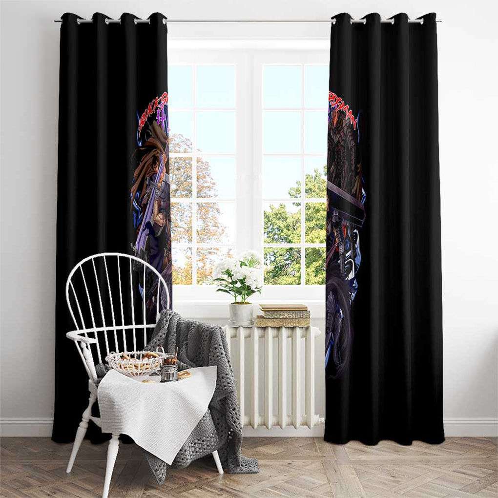 Guts V4 Berserk Window Curtain Anime Style