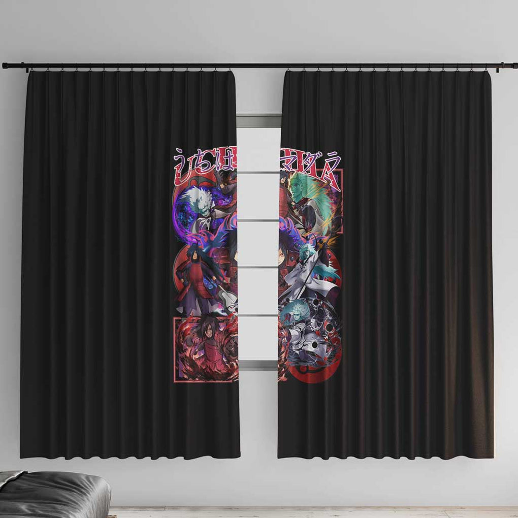Uchiha Madara V3 Naruto Window Curtain Anime Style