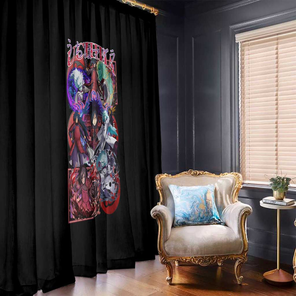 Uchiha Madara V3 Naruto Window Curtain Anime Style