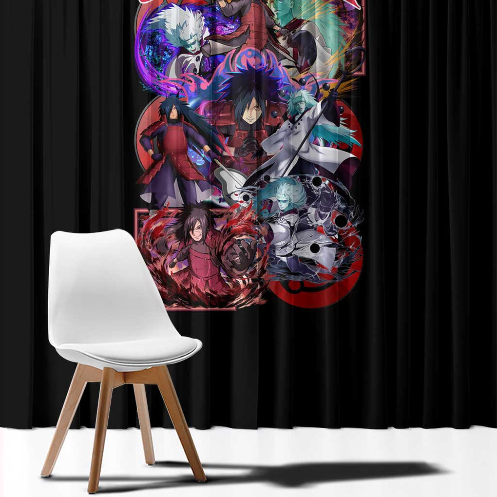 Uchiha Madara V3 Naruto Window Curtain Anime Style