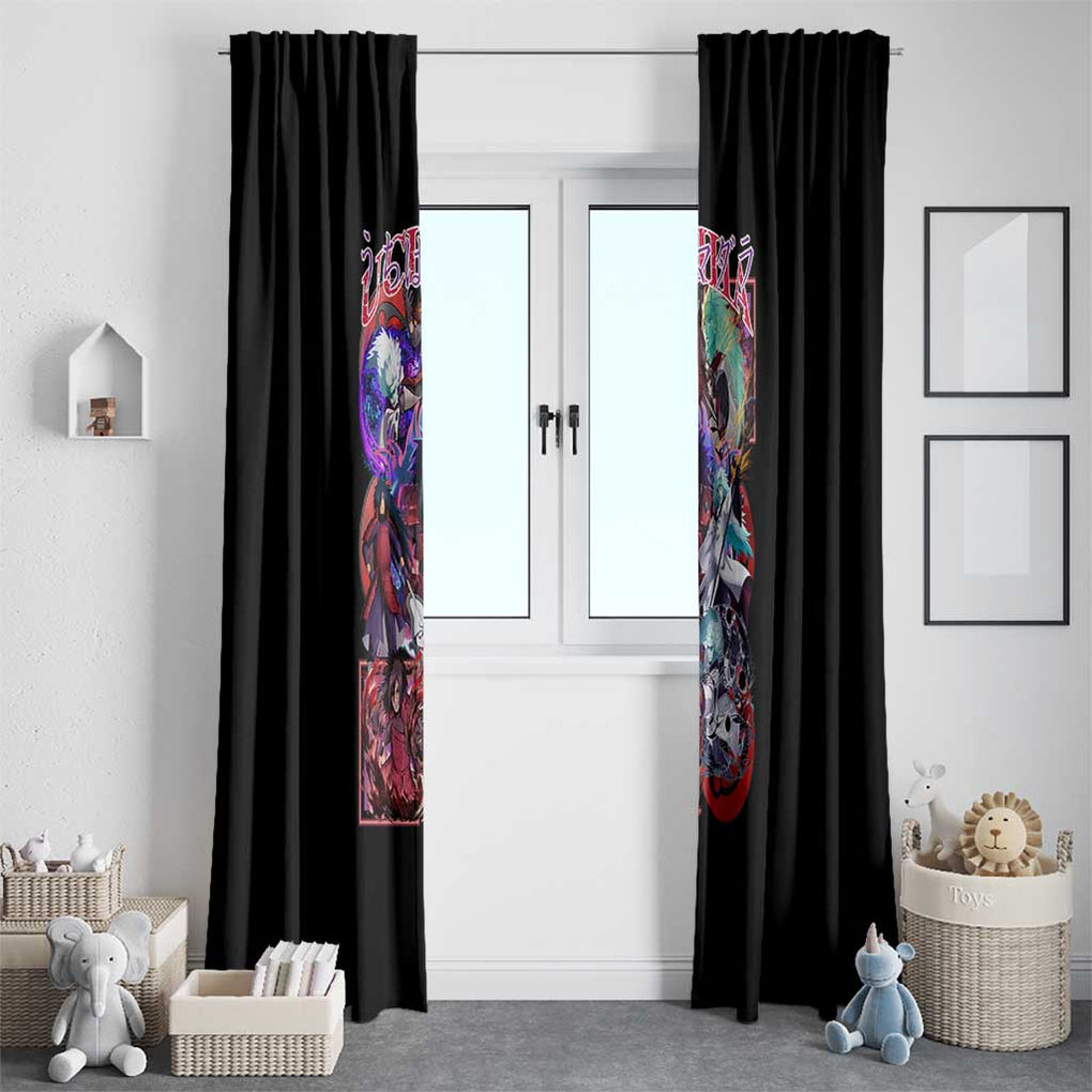 Uchiha Madara V3 Naruto Window Curtain Anime Style