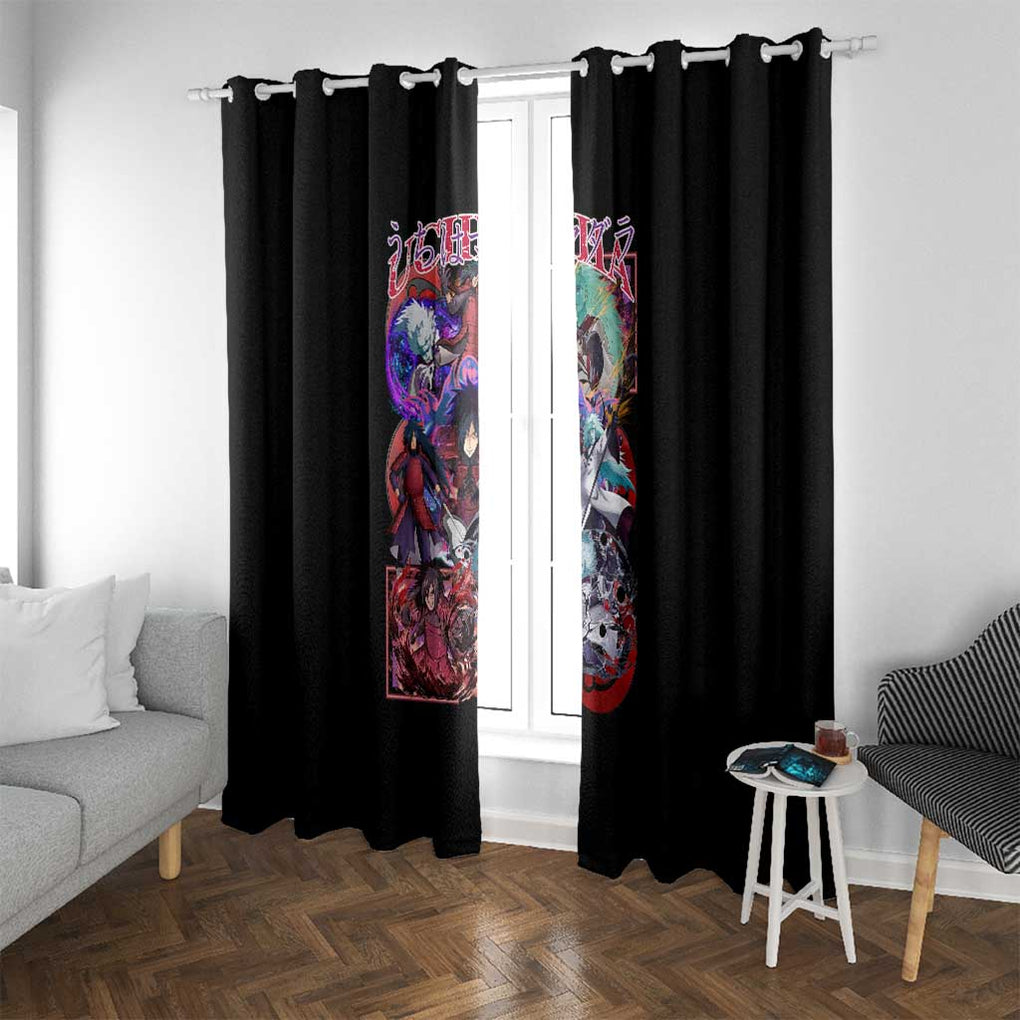 Uchiha Madara V3 Naruto Window Curtain Anime Style