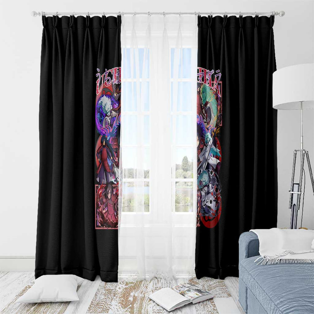 Uchiha Madara V3 Naruto Window Curtain Anime Style