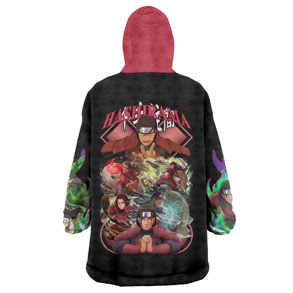 Hashirama Senju V3 Naruto Wearable Blanket Hoodie Anime Style