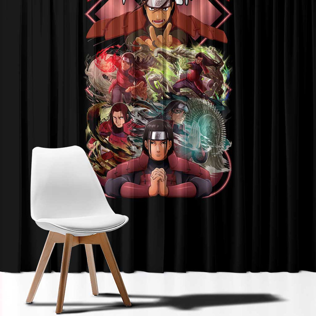Hashirama Senju V3 Naruto Window Curtain Anime Style