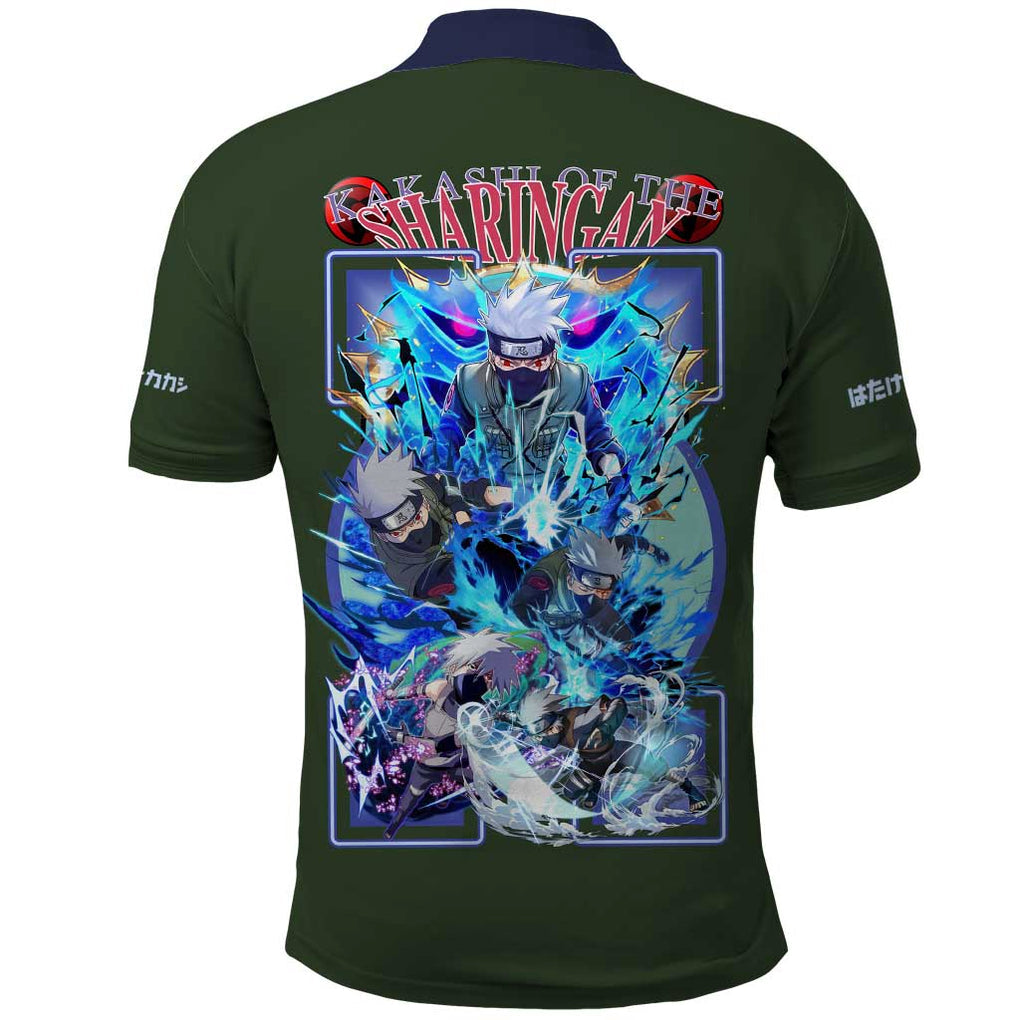 Hatake Kakashi V2 Naruto Polo Shirt Anime Style