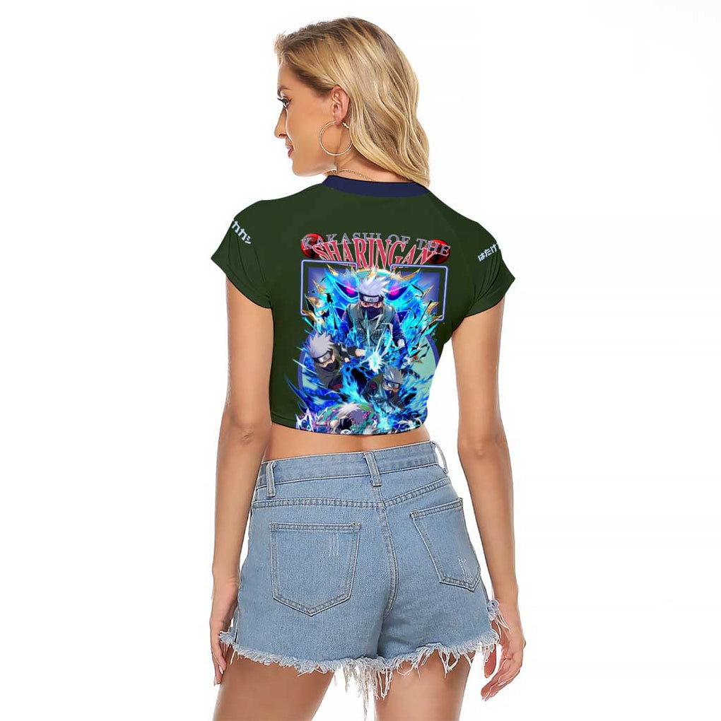 Hatake Kakashi V2 Naruto Raglan Cropped T Shirt Anime Style