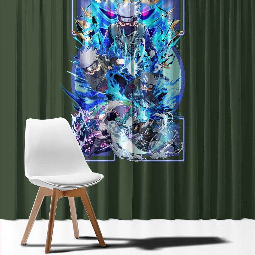 Hatake Kakashi V2 Naruto Window Curtain Anime Style