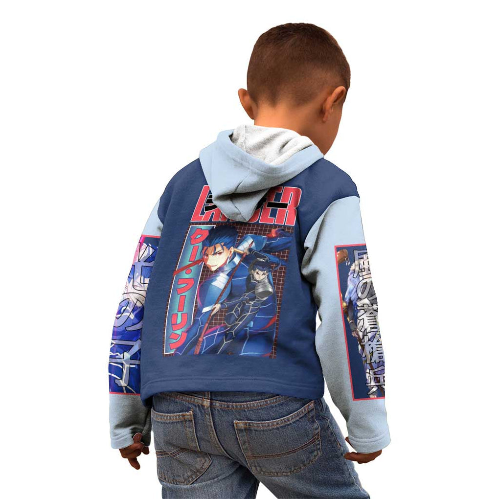 Lancer Fate Stay Night Unlimited Blade Works Kid Hoodie Anime Style