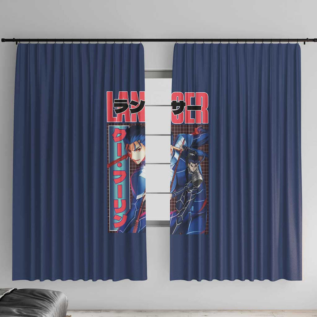 Lancer Fate Stay Night Unlimited Blade Works Window Curtain Anime Style