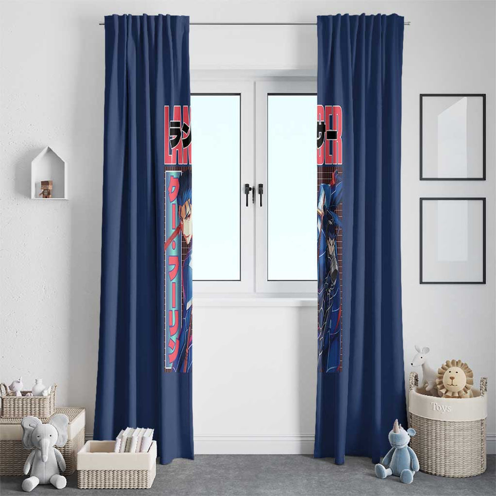 Lancer Fate Stay Night Unlimited Blade Works Window Curtain Anime Style