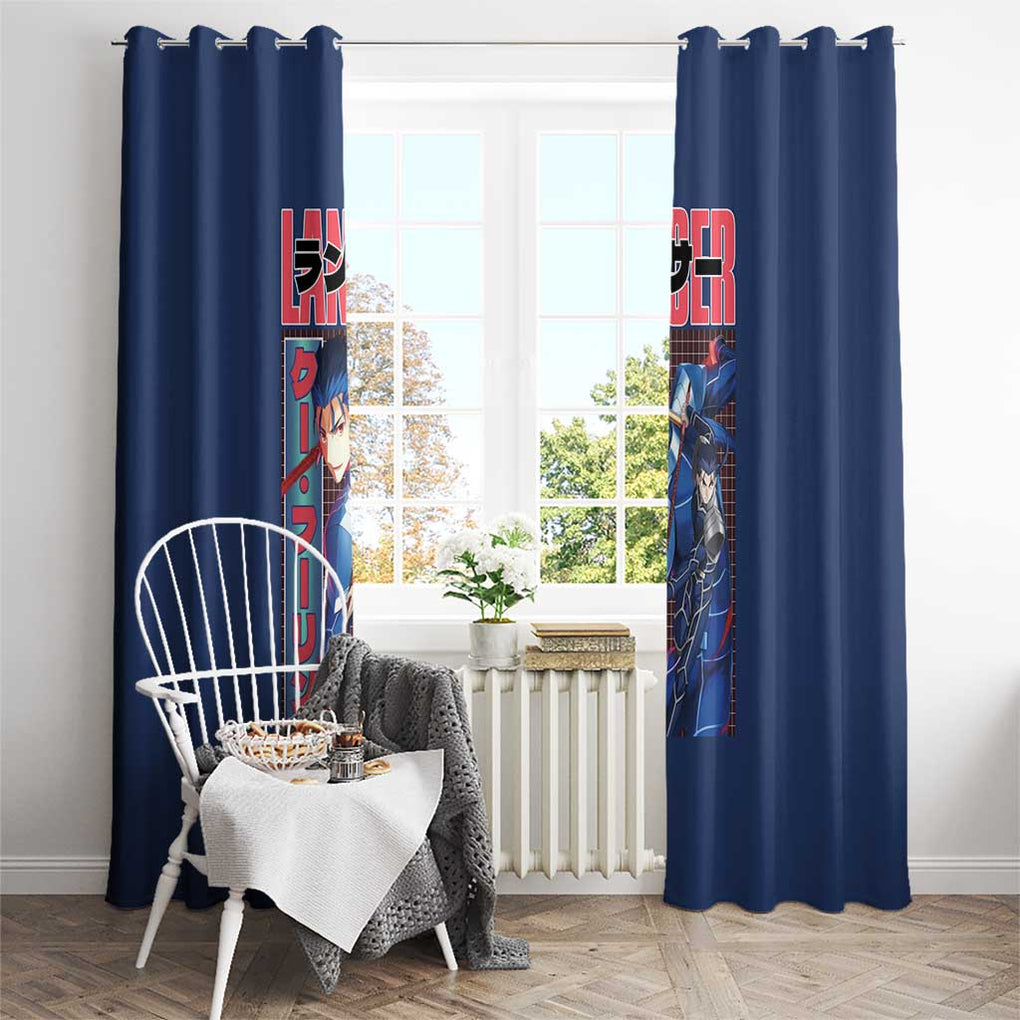 Lancer Fate Stay Night Unlimited Blade Works Window Curtain Anime Style