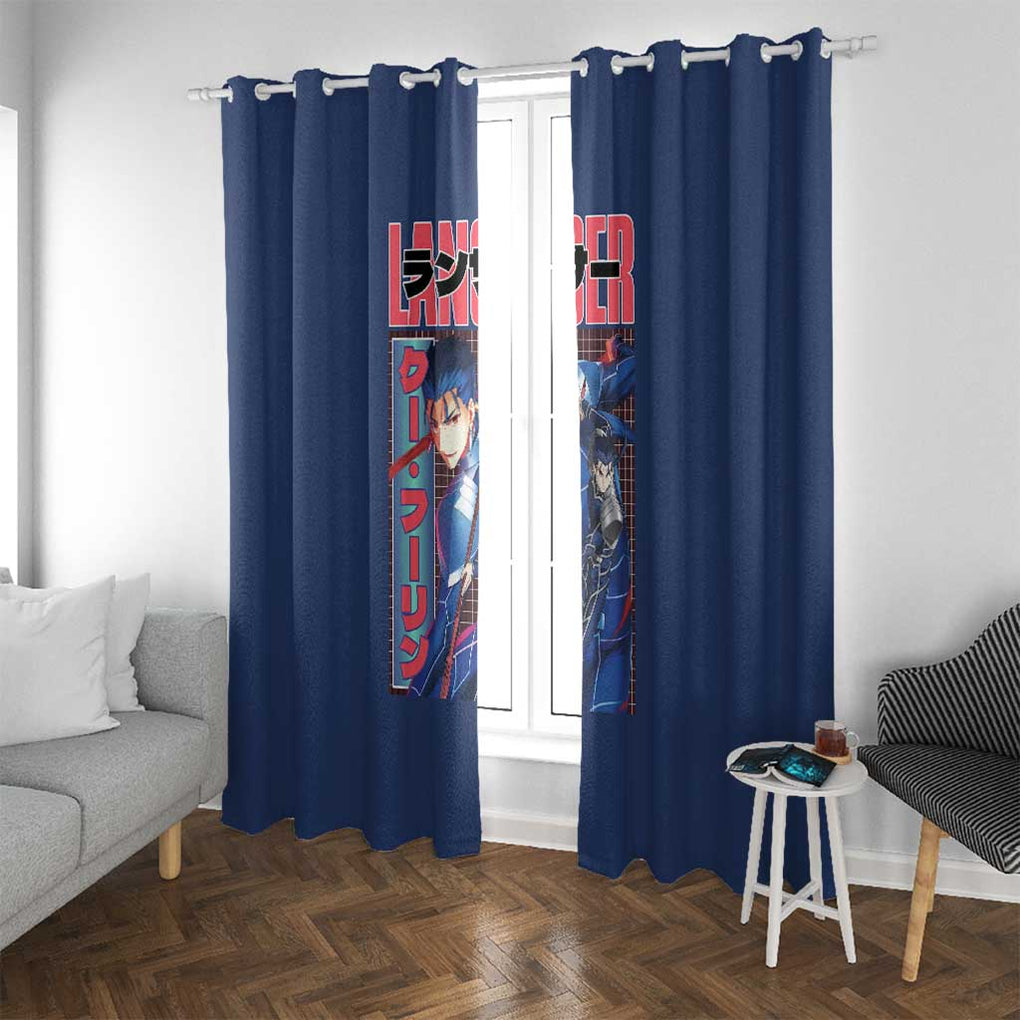 Lancer Fate Stay Night Unlimited Blade Works Window Curtain Anime Style