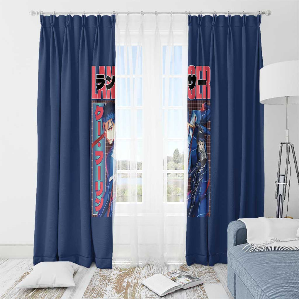 Lancer Fate Stay Night Unlimited Blade Works Window Curtain Anime Style