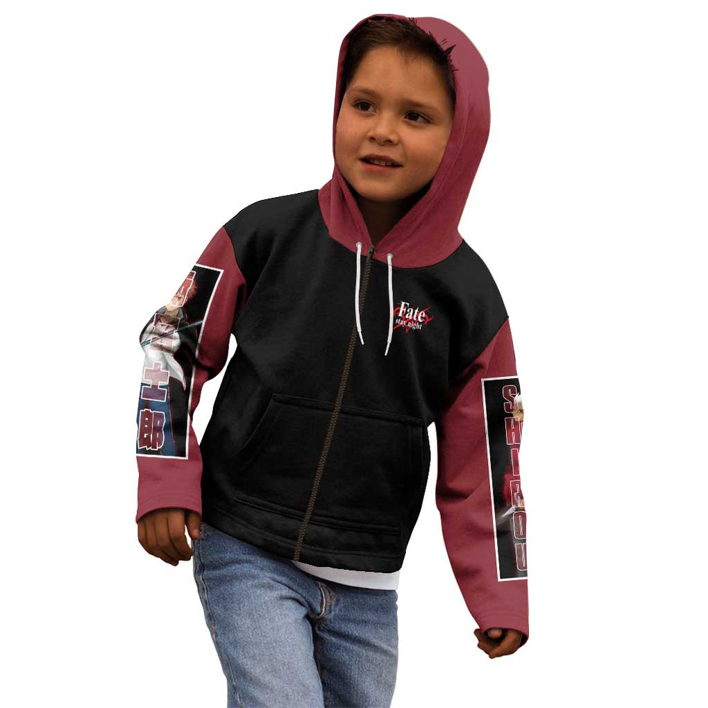 Archer x Emiya Fate Stay Night Unlimited Blade Works Kid Hoodie Anime Style