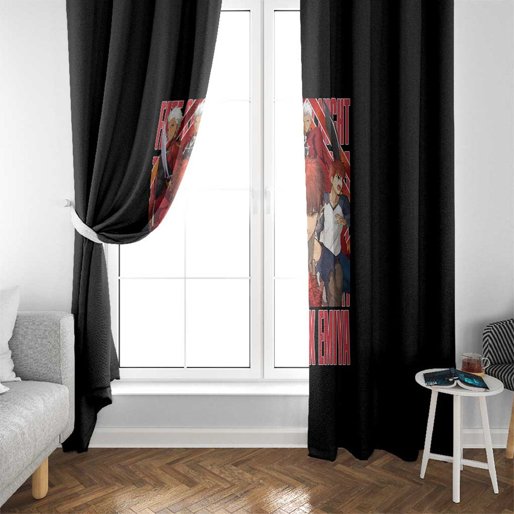 Archer x Emiya Fate Stay Night Unlimited Blade Works Window Curtain Anime Style