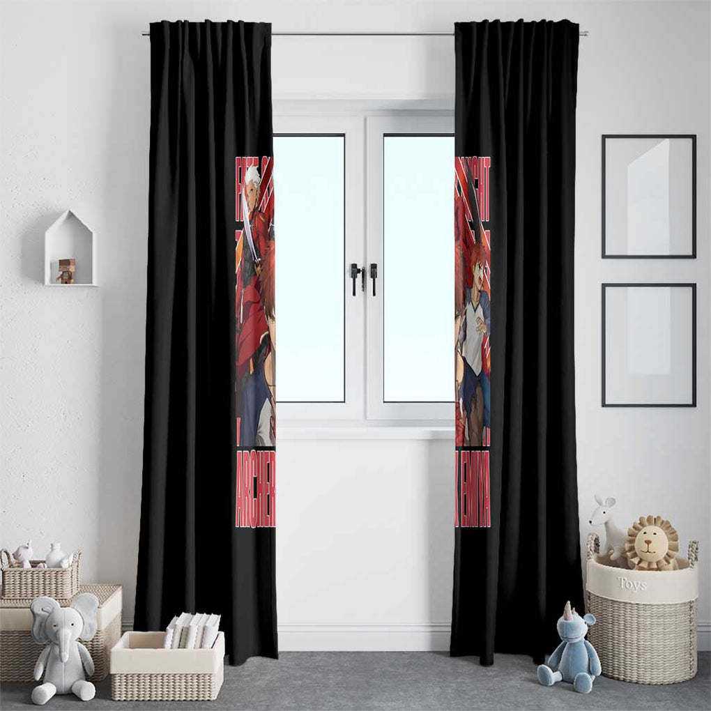 Archer x Emiya Fate Stay Night Unlimited Blade Works Window Curtain Anime Style