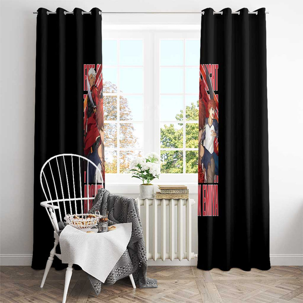 Archer x Emiya Fate Stay Night Unlimited Blade Works Window Curtain Anime Style