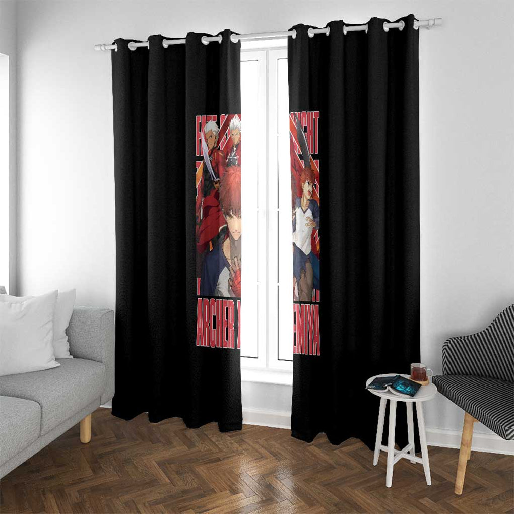 Archer x Emiya Fate Stay Night Unlimited Blade Works Window Curtain Anime Style