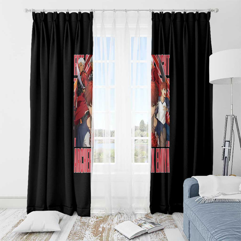 Archer x Emiya Fate Stay Night Unlimited Blade Works Window Curtain Anime Style