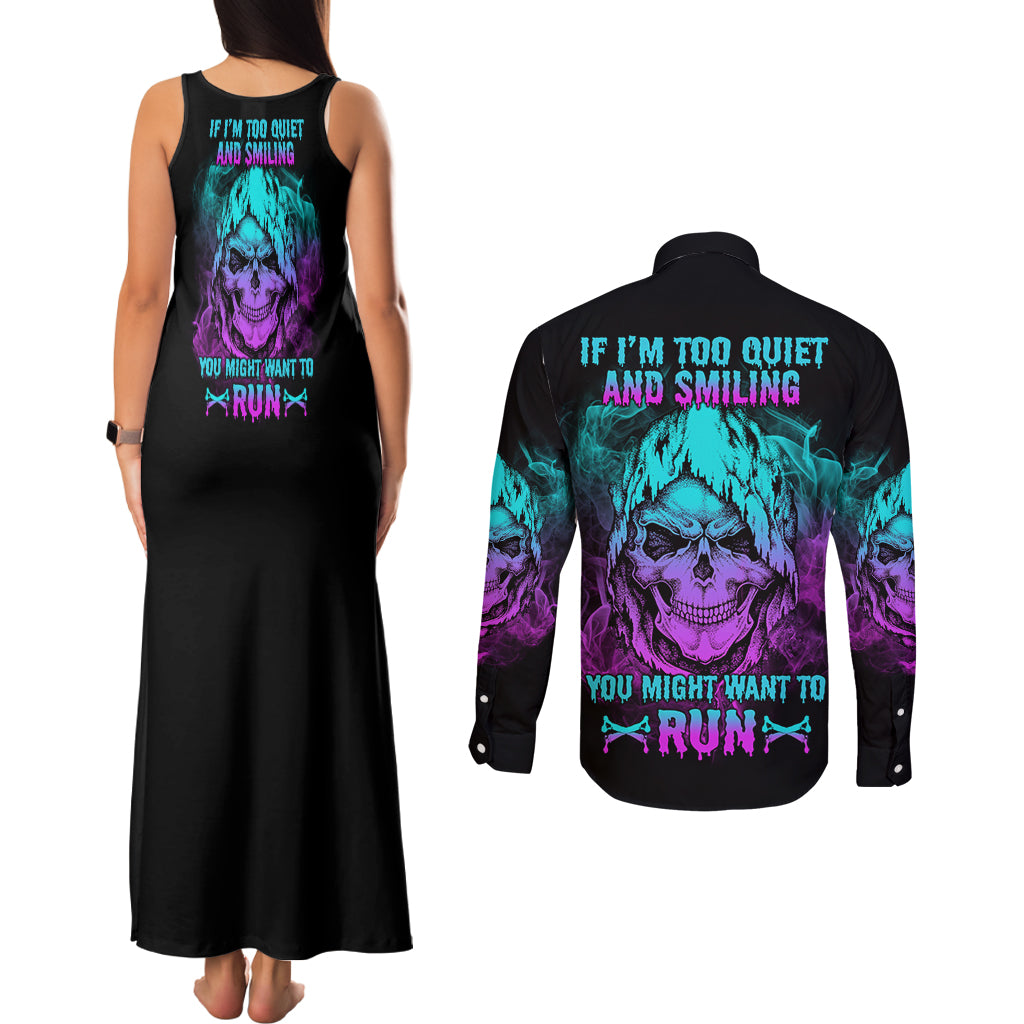 if-im-too-quiet-and-smiling-couples-matching-tank-maxi-dress-and-long-sleeve-button-shirt