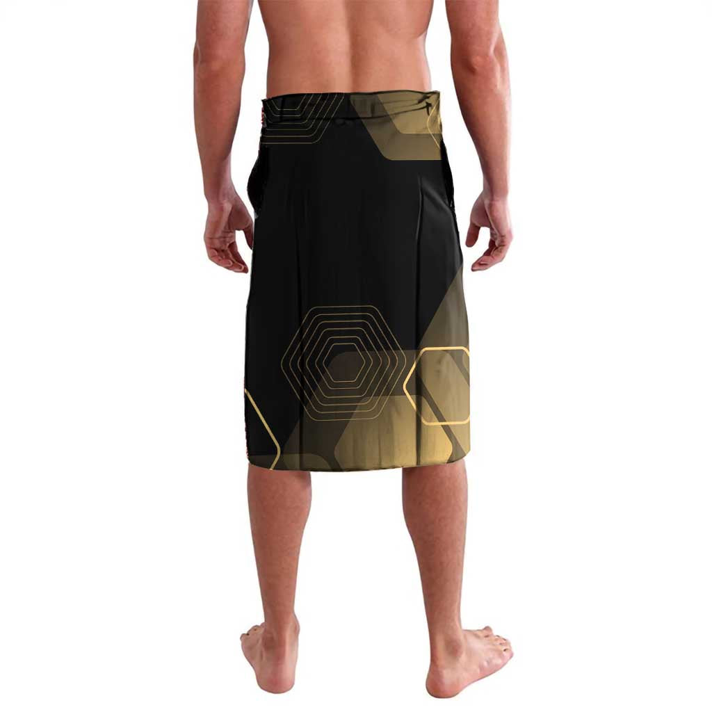 Nobara Kugisaki Jujutsu Kaisen Gold Hexagon Design Lavalava with Confident Expressions and Manga Style Art - The Mazicc