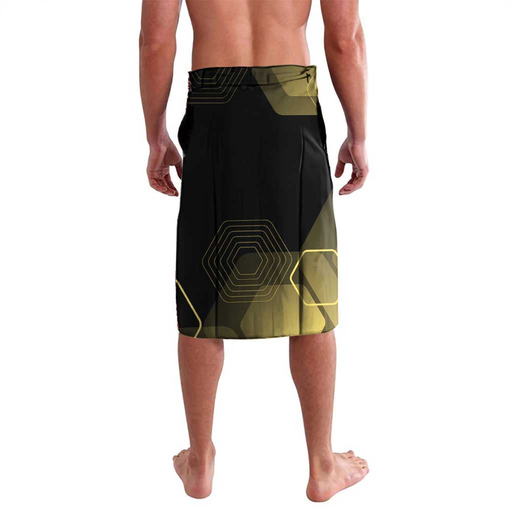 Suguru Geto Jujutsu Kaisen Gold Hexagon Design Lavalava with Multiple Expressions and Manga Style Art - The Mazicc