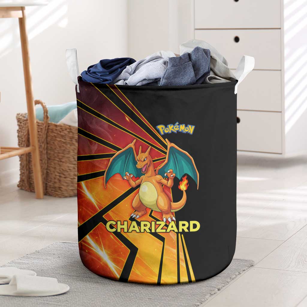 Charizard Poké Laundry Basket Retro Comic Style Explosion